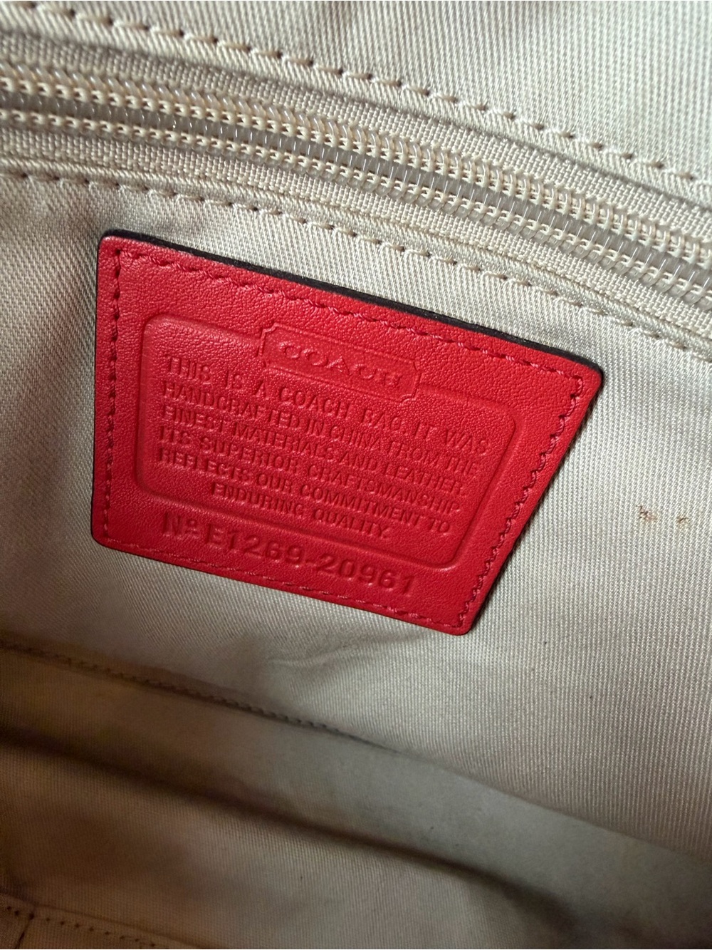 COACH Legacy Archival Leather Color-block Bag with Wallet - Picture 8 of 16